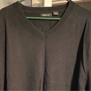2XLT Claiborne V neck sweater
